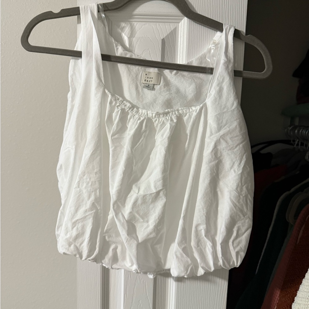 a new day White Tank Top